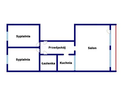 3 pokoje na 2 piętrze - Układ NRD / Orłowiec