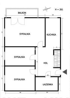 3 pokoje balkon, 56 m idealne na start