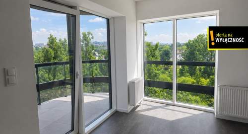 Nowoczesny apartament Kielce Plaza z tarasem