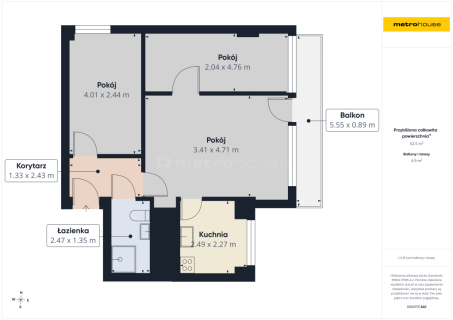 Serce Katowic, Sokolska 33, 3 pokoje, duży balkon