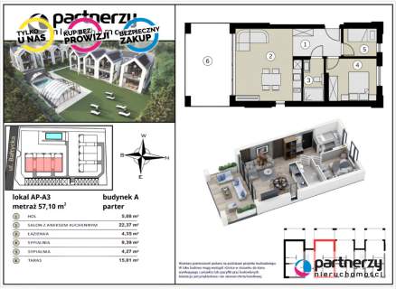 Białogóra   Apartament z tarasem - Blisko plaży 