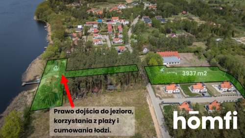 Działka pod inwestycję z prywatną plażą i pomostem
