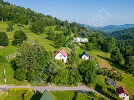 Działka budowlana 770 m Zawoja Widok i słońce
