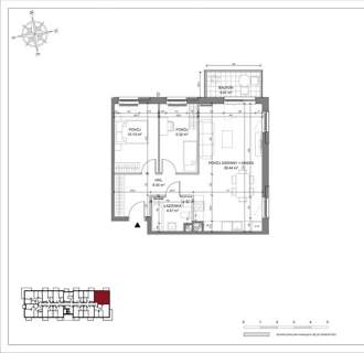 3 pokoje Balkon Osiedle Platynowe Gdańsk