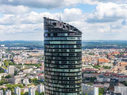 Apartament Sky Tower 43 piętro panorama miasta