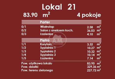 Skrajny segment Działka ok. 330 m2 Ogród ok.227 m2
