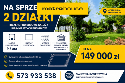Dwie działki na sprzedaż w Krośnie