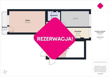Świdnik, Racławicka 2 pokoje 48 m 