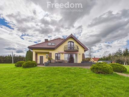 Komfortowy dom z działką, 1 ha staw, k.Bartoszyc