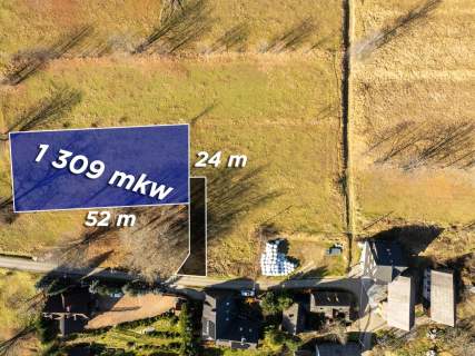 Widokowa działka w Rzepiskach 1310 m2