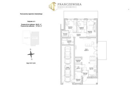 Parterowy dom z Garażem dwu stanowiskowym