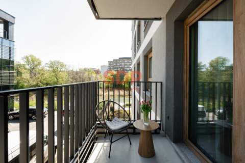 Kępa Mieszczańska Studio premium z balkonem Gotowe