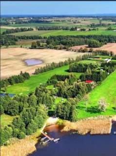 Gotowa działka na Mazurach 100m od jeziora z pomostem