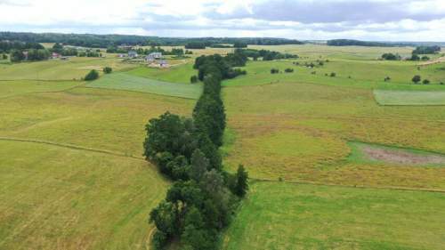 Działka budowlana Mazury - Wronka, 1399 m2 , warunki zabudowy