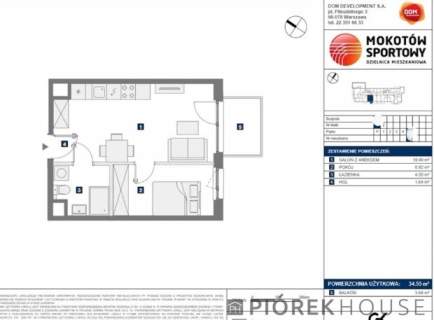 2-pokojowe mieszkanie na Mokotowie