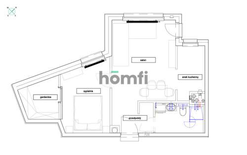 wygodne 48m2 Garnizon, balkon garderoba Premium