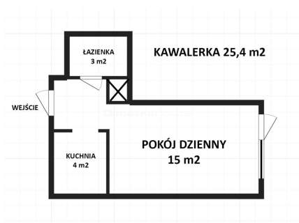 Śliczna KAWALERKA dla singla lub na start.