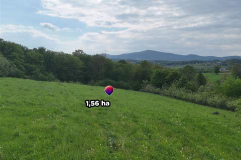 Działka rolno-leśna, 1,56 ha, Sadek, Jodłownik