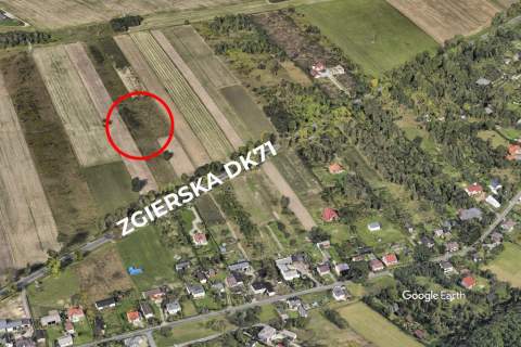 Spokojna działka 1400 m Skotniki Media WZ
