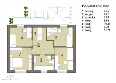 Nowoczesny dom z garażem i ogrodem 108m2