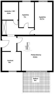 3 pokoje 63 m Ursynów Centrum Balkon Metro