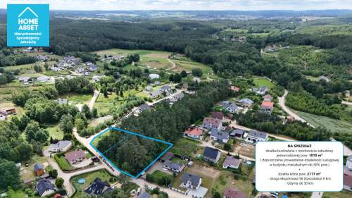 Gościcino Działka budowlana z lasem 3127m2