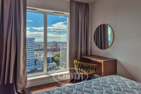 Apartament w Quorum z widokiem na panoramę miasta