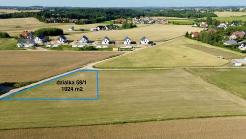 Płaska działka budowlana na Kaszubach