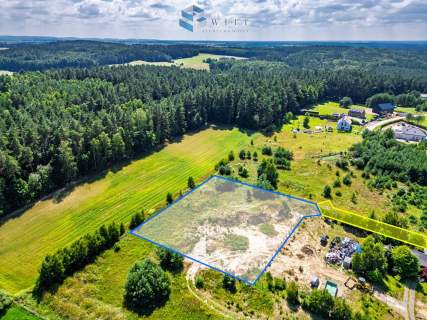 Działka 3370 m przy lesie WZ na dwa domy Tyrowo