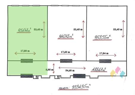 Hala o pow. 1114 m2 biura