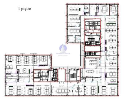 Mokotów lokal biurowy 1294 m2 do wynajęcia