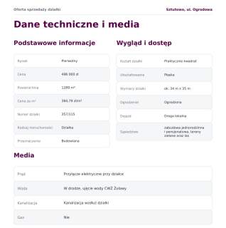 Działka budowlana blisko morza, Sztutowo-pomorskie