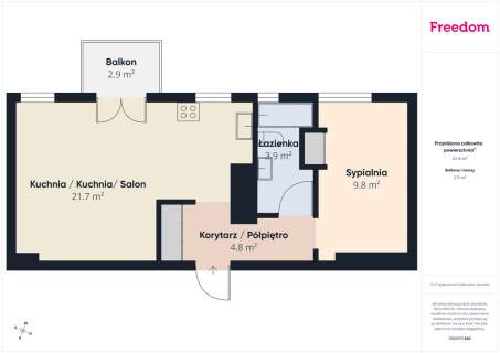 Słoneczne 2 pokoje - balkon - niski czynsz