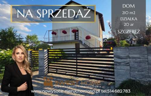 DOM NA SPRZEDAŻ SZCZEREŻ - Z PIĘKNYMI WIDOKAMI W OTOCZENIU SADÓW