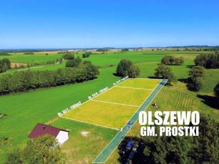 Działka na sprzedaż, 1182 m2, Prostki