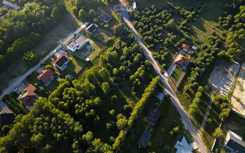 Duża działka 9876 m przy lesie, blisko Pabianic