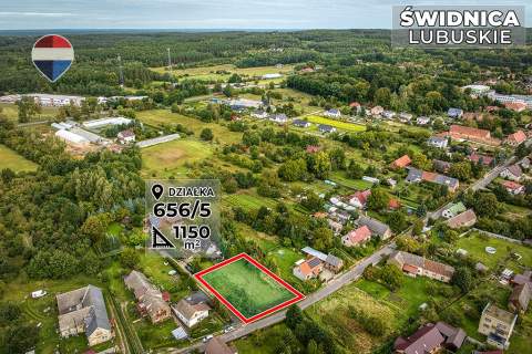 Działka budowlana 1150 m - blisko Zielonej Góry