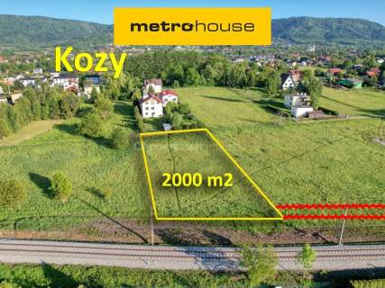 Działka budowlana 2000 m2 w Kozach.