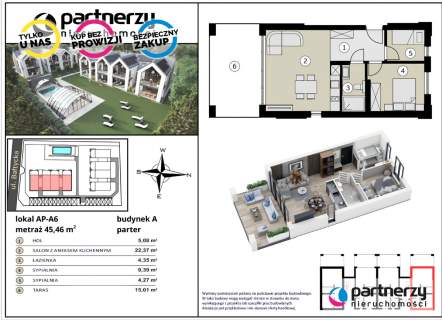 Apartament premium w Białogórze 1200m od morza 
