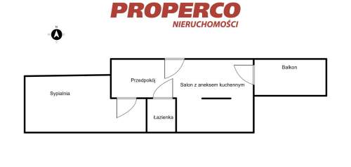 Mieszkanie 2 pok, 36,85m2, Kielce, centrum