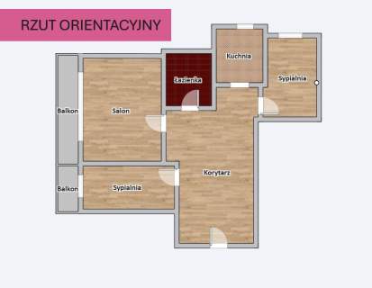 Oddzielna kuchnia, 2 balkony, piwnica, 61 m