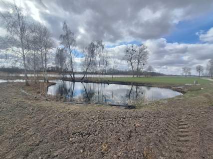 Działka 5178 m z linią brzegową oraz stawem