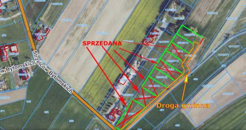 Działka budowlana-sprzedaż 8,38 ar Dobrzeń Wielki