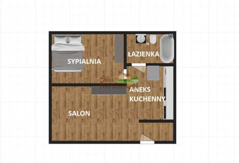 2 pokojowe mieszkanie, klimatyzacja, balkon.