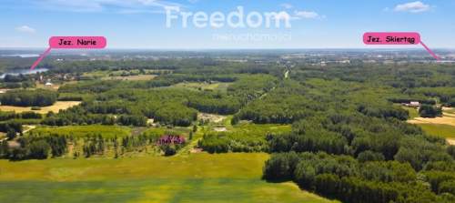 Malownicza działka 750m od jez Narie Warmia Mazury