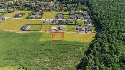 Działka budowlana 855 m2 WZ Zakrzewo