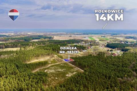 Działka budowlana w bezpośrednim sąsiedztwie lasu