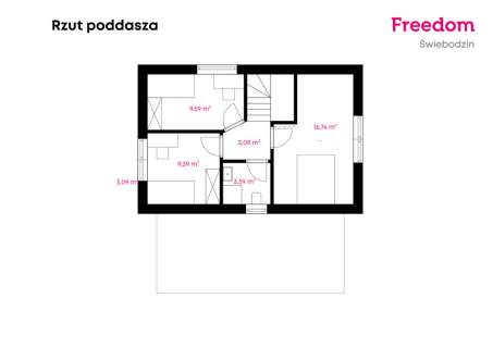 Nowoczesny dom w bliźniaku Duża działka 644m2