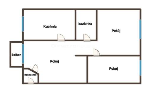 Mieszkanie na sprzedaż, 50,85 m2, Łódź