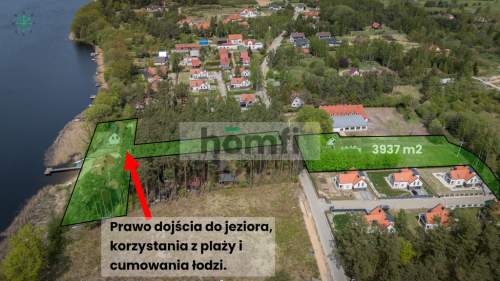 Działka pod inwestycję z prywatną plażą i pomostem